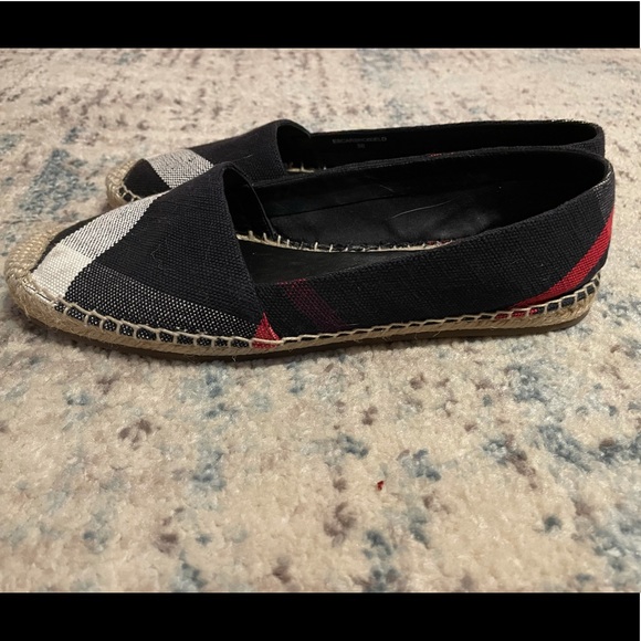 Burberry Checkered Canvas Hodgeson Espadrilles - Picture 2 of 6
